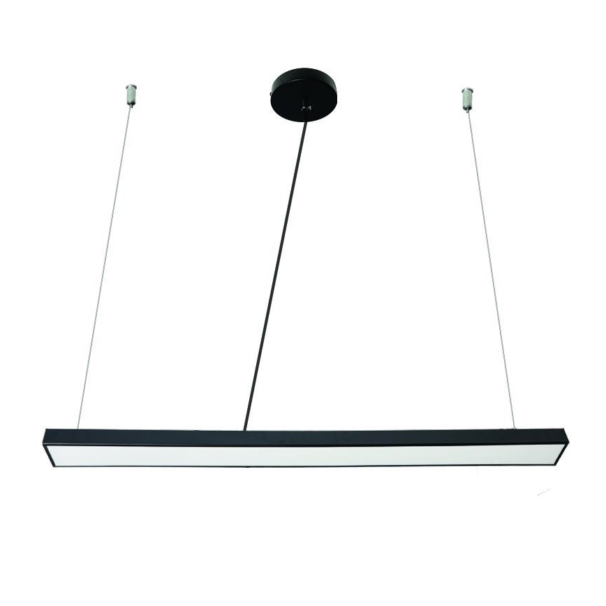 Світлодіодна підвісна люстра LED/32W/230V 4000K діаметр 120 см чорний
