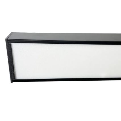 Світлодіодна підвісна люстра LED/32W/230V 4000K діаметр 120 см чорний