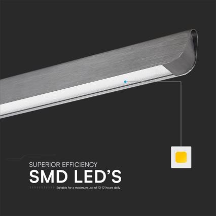 Світлодіодна підвісна люстра LED/36W/230V 3000/4000/6400K антрацит