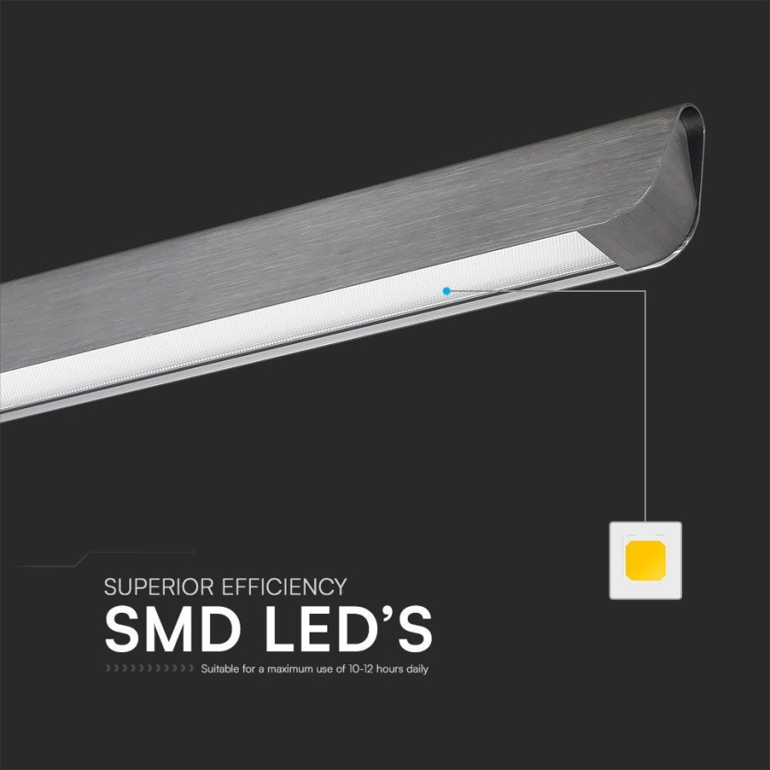 Світлодіодна підвісна люстра LED/36W/230V 3000/4000/6400K антрацит