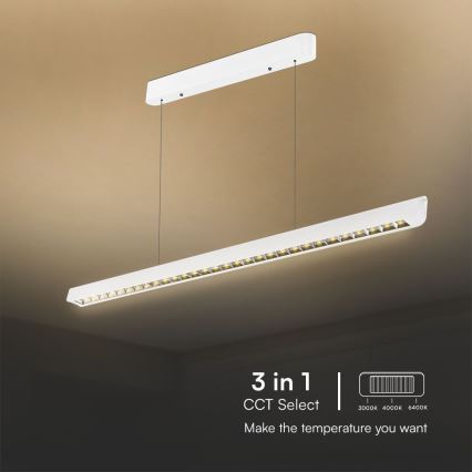 Світлодіодна підвісна люстра LED/36W/230V 3000/4000/6400K білий