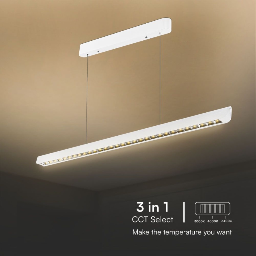 Світлодіодна підвісна люстра LED/36W/230V 3000/4000/6400K білий