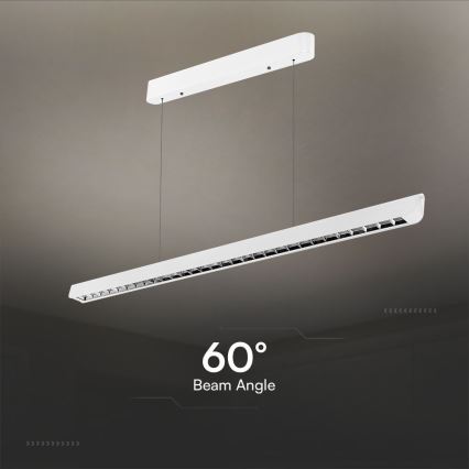 Світлодіодна підвісна люстра LED/36W/230V 3000/4000/6400K білий
