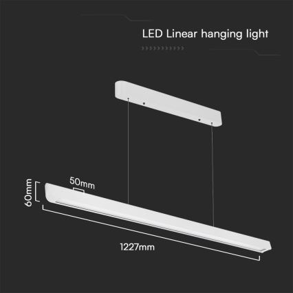 Світлодіодна підвісна люстра LED/36W/230V 3000/4000/6400K білий