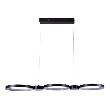 Світлодіодна підвісна люстра LED/38W/230V 3000K чорний