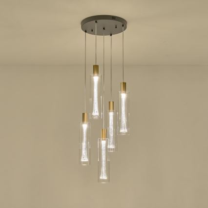Світлодіодна підвісна люстра LED/38W/230V 3000K