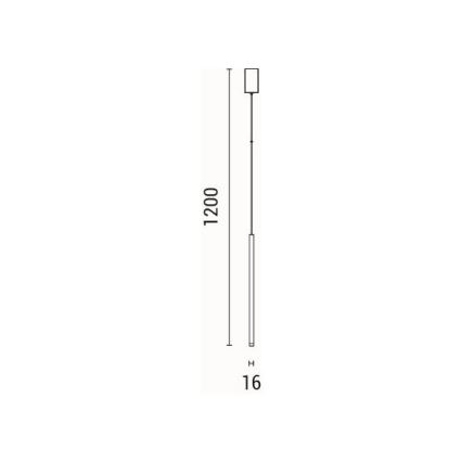 Світлодіодна підвісна люстра LED/3W/230V 3000K діаметр 6 см