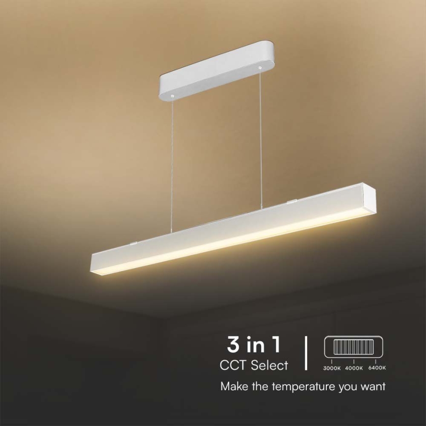 Світлодіодна підвісна люстра LED/40W/230V 3000/4000/6400K білий
