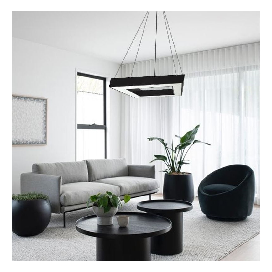 Світлодіодна підвісна люстра LED/40W/230V 4000K 60x60 см