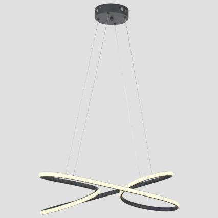 Світлодіодна підвісна люстра LED/40W/230V 4000K чорний