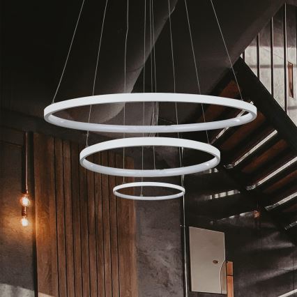 Світлодіодна підвісна люстра LED/42W/230V 3000K білий