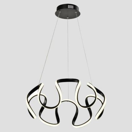 Світлодіодна підвісна люстра LED/60W/230V 3000K чорний