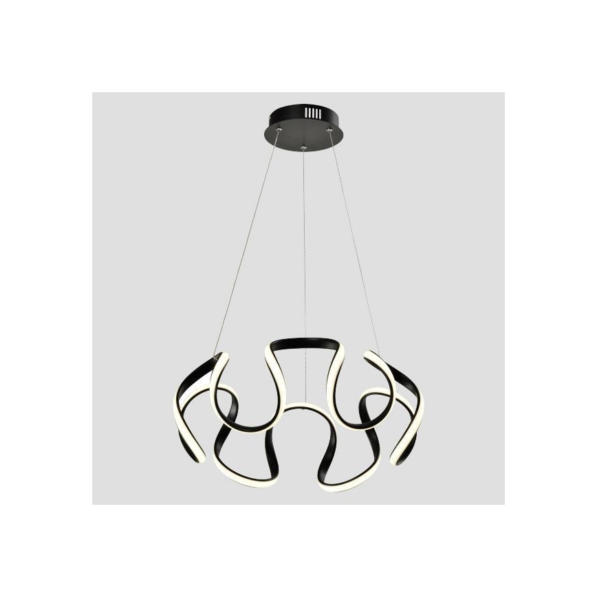 Світлодіодна підвісна люстра LED/60W/230V 3000K чорний