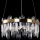 Світлодіодна підвісна люстра LED/62W/230V діаметр 50 см золотий