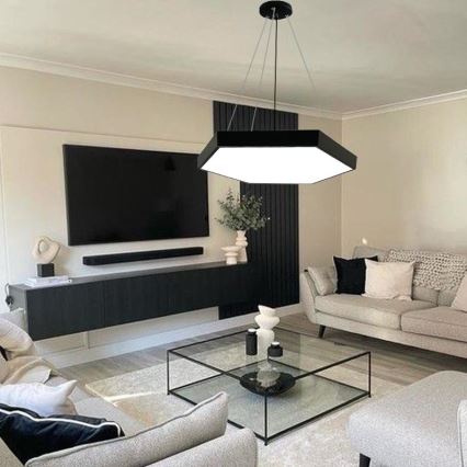 Світлодіодна підвісна люстра LED/70W/230V 4000K діаметр 80 см
