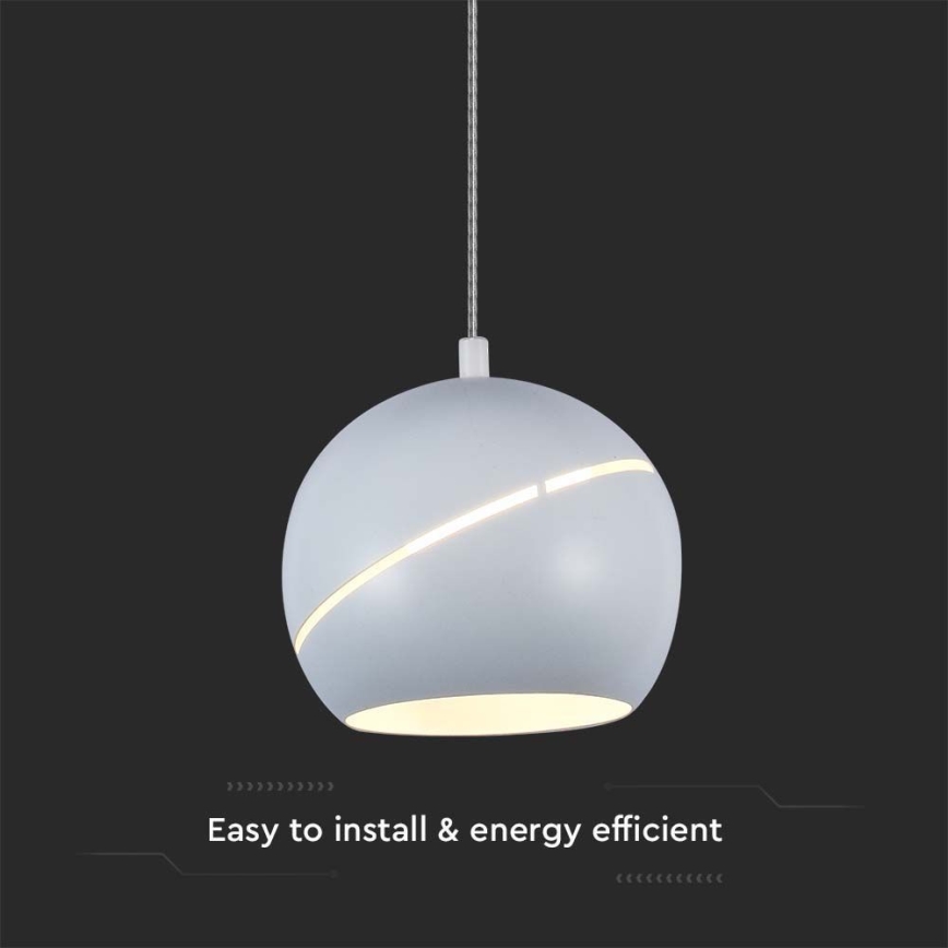 Світлодіодна підвісна люстра LED/8,5W/230V 3000K білий