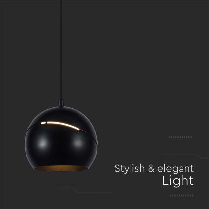 Світлодіодна підвісна люстра LED/8,5W/230V 3000K чорний