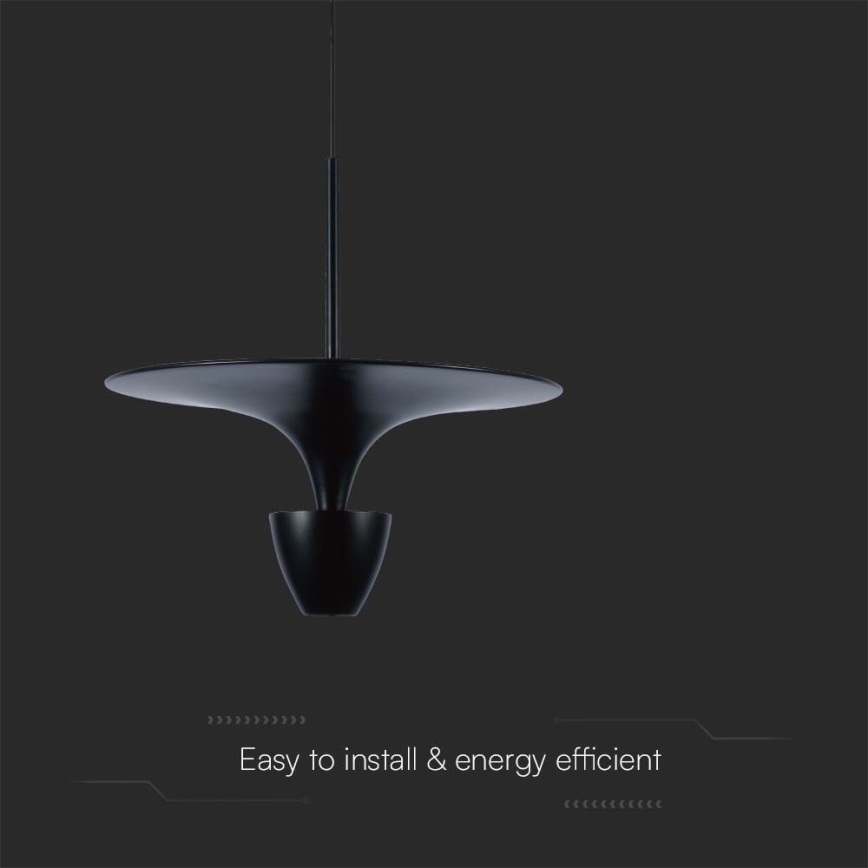Світлодіодна підвісна люстра LED/9W/230V 3000K чорний