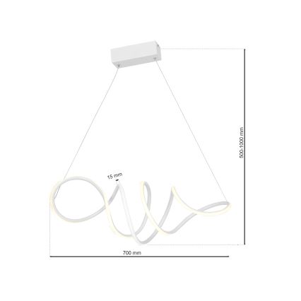 Світлодіодна підвісна люстра LOCA LED/50W/230V