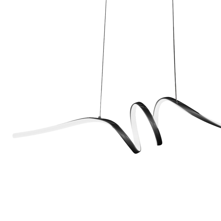 Світлодіодна підвісна люстра LOOP LED/28W/230V чорний