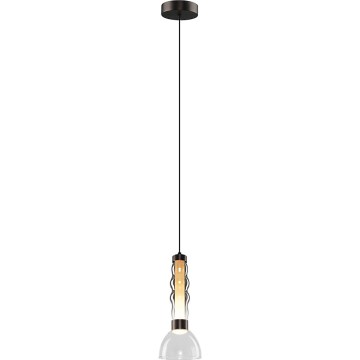 Світлодіодна підвісна люстра LUCCO LED/13W/230V діаметр 15 см димчастий