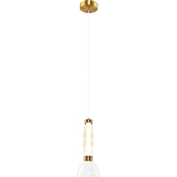 Світлодіодна підвісна люстра LUCCO LED/13W/230V діаметр 15 см золотий