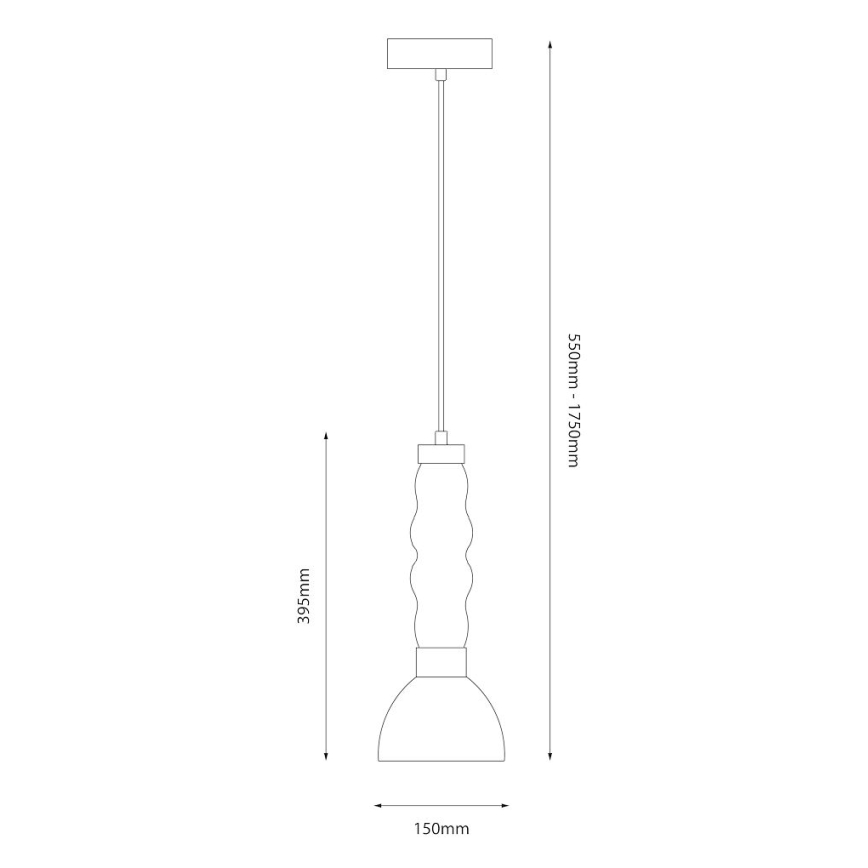 Світлодіодна підвісна люстра LUCCO LED/13W/230V діаметр 15 см золотий
