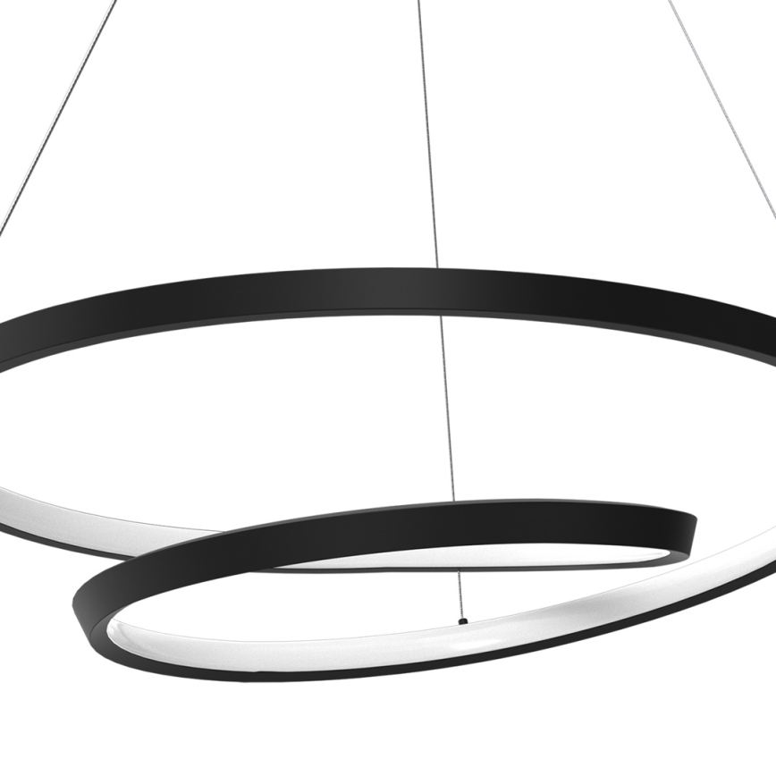 Світлодіодна підвісна люстра LUCERO LED/48W/230V чорний