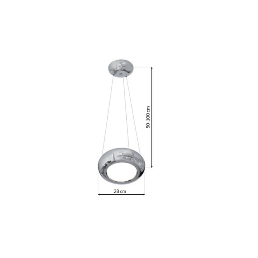 Світлодіодна підвісна люстра MERCURIO 1xLED/12W/230V