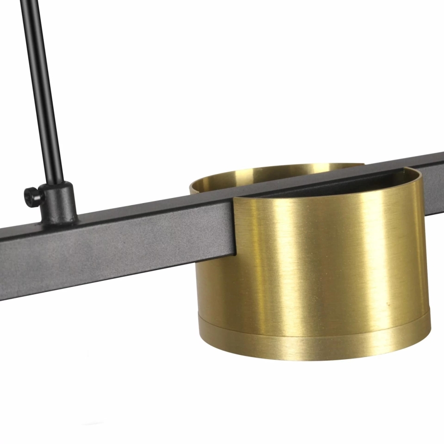 Світлодіодна підвісна люстра MIRELLA 4xGX53/6W/230V золотий/чорний