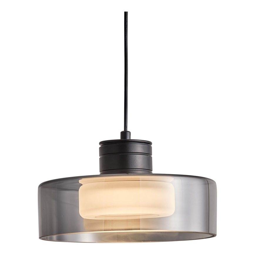 Світлодіодна підвісна люстра NIMBUS LED/8W/230V 3000K чорний/димчастий діаметр 20 см