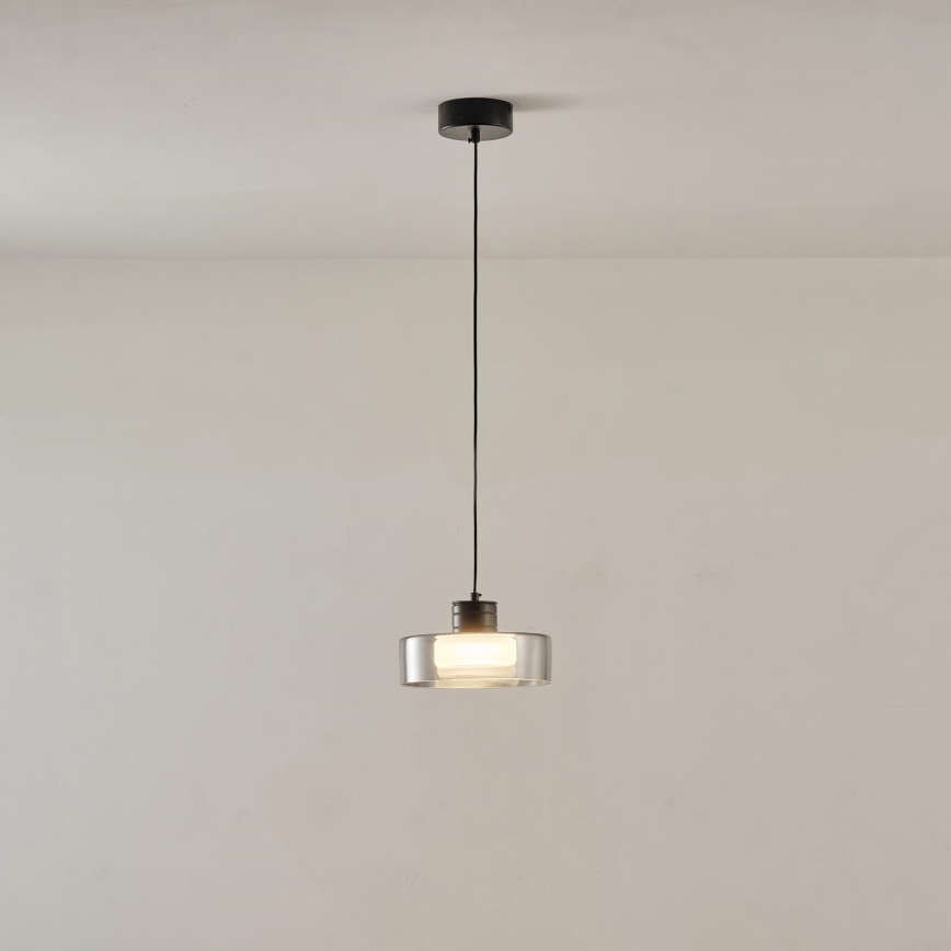 Світлодіодна підвісна люстра NIMBUS LED/8W/230V 3000K чорний/димчастий діаметр 20 см