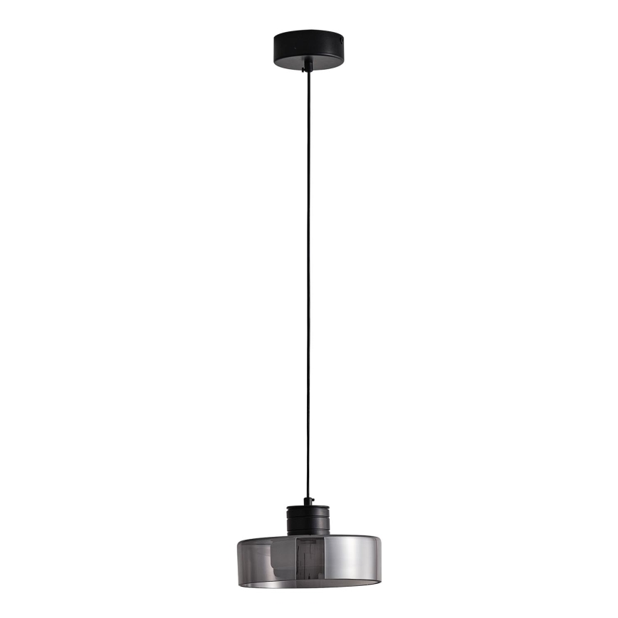 Світлодіодна підвісна люстра NIMBUS LED/8W/230V 3000K чорний/димчастий діаметр 20 см