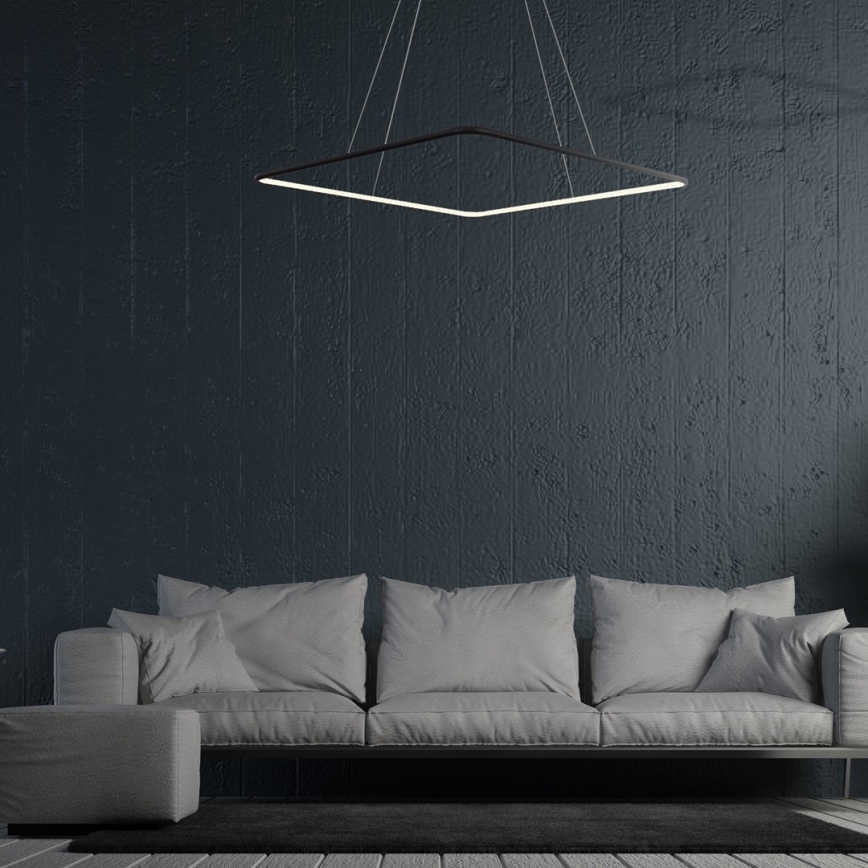 Світлодіодна підвісна люстра NIX LED/25W/230V чорний