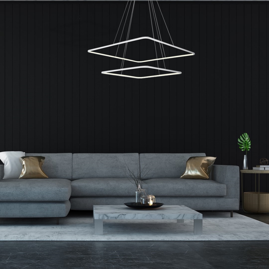 Світлодіодна підвісна люстра NIX LED/50W/230V білий