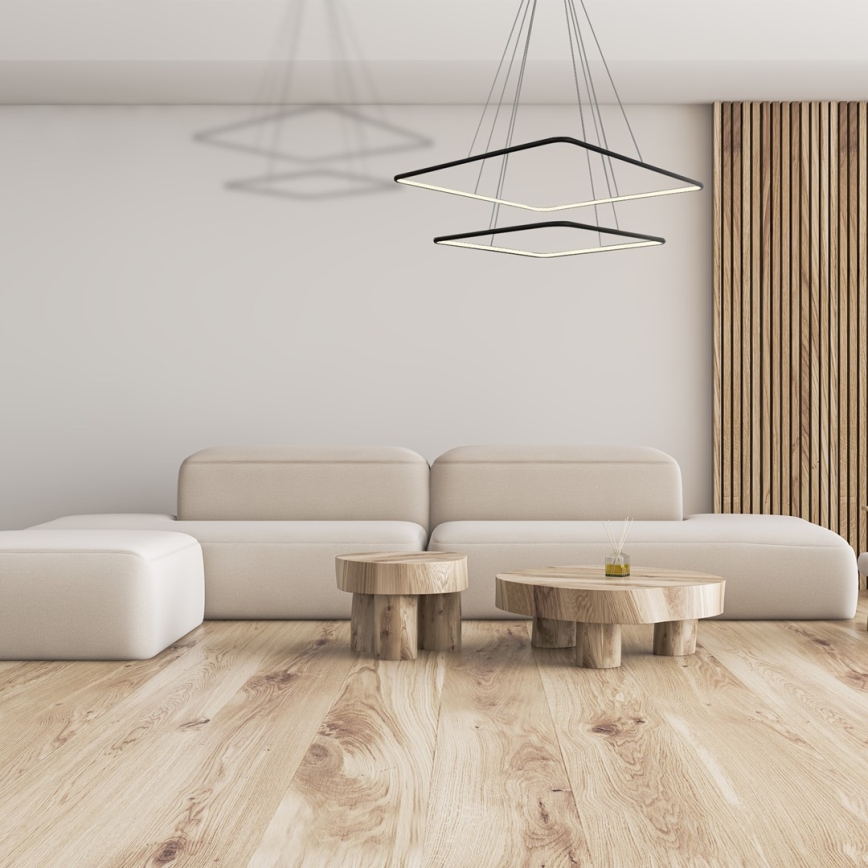 Світлодіодна підвісна люстра NIX LED/50W/230V чорний