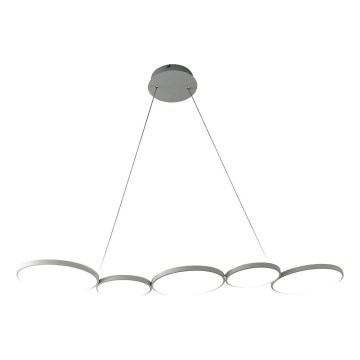 Світлодіодна підвісна люстра OLYMPIA 5xLED/10W/230V сірий