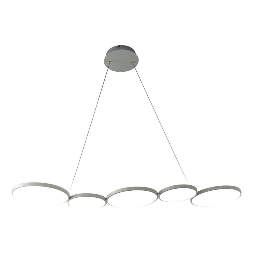 Світлодіодна підвісна люстра OLYMPIA 5xLED/10W/230V сірий