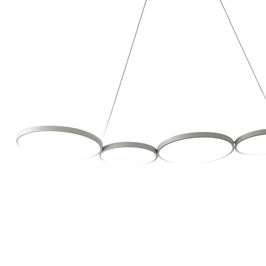 Світлодіодна підвісна люстра OLYMPIA 5xLED/10W/230V сірий