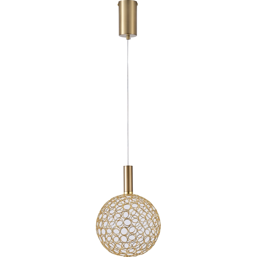 Світлодіодна підвісна люстра PERFORATO LED/6,3W/230V 3000K золотий діаметр 20 см