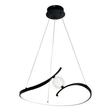 Світлодіодна підвісна люстра PERLA LED/34W/230V чорний