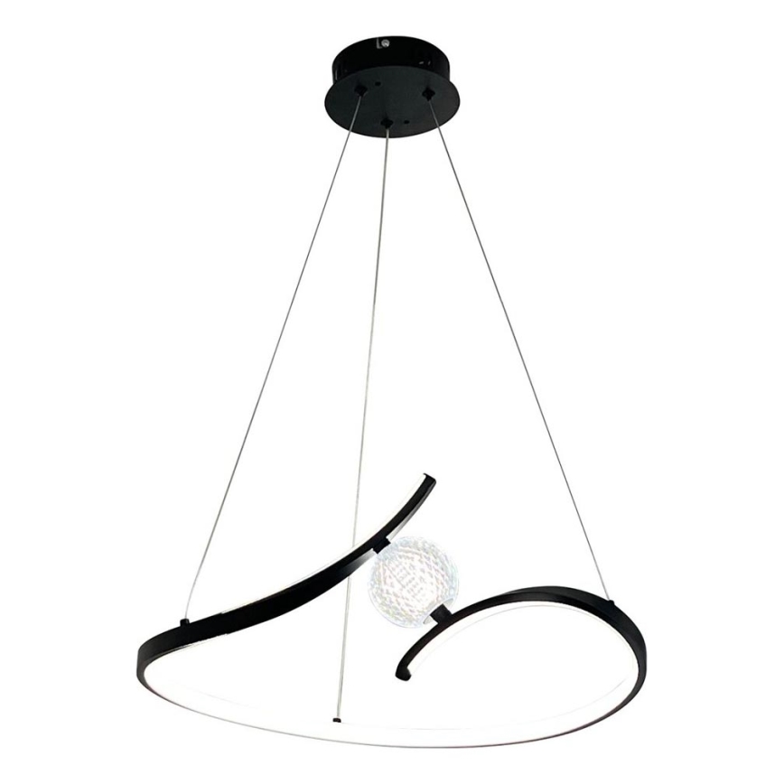 Світлодіодна підвісна люстра PERLA LED/34W/230V чорний