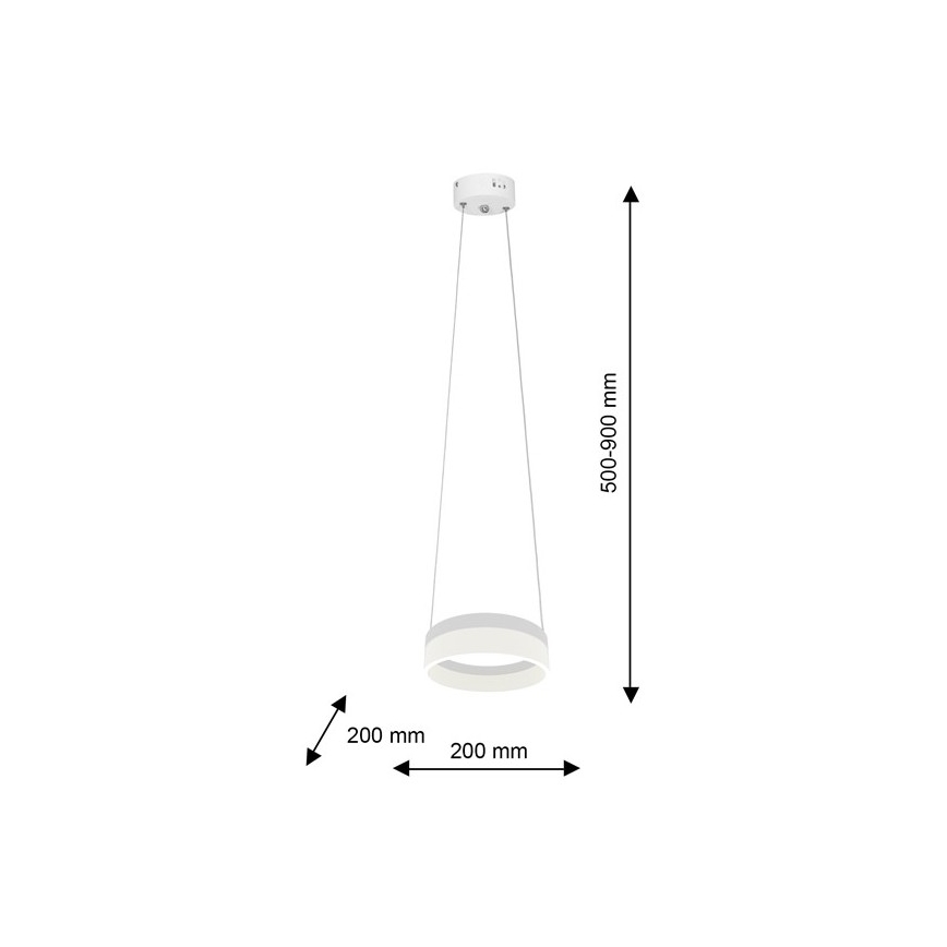 Світлодіодна підвісна люстра RING LED/12W/230V