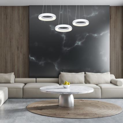 Світлодіодна підвісна люстра RONDO 3xLED/12W/230V