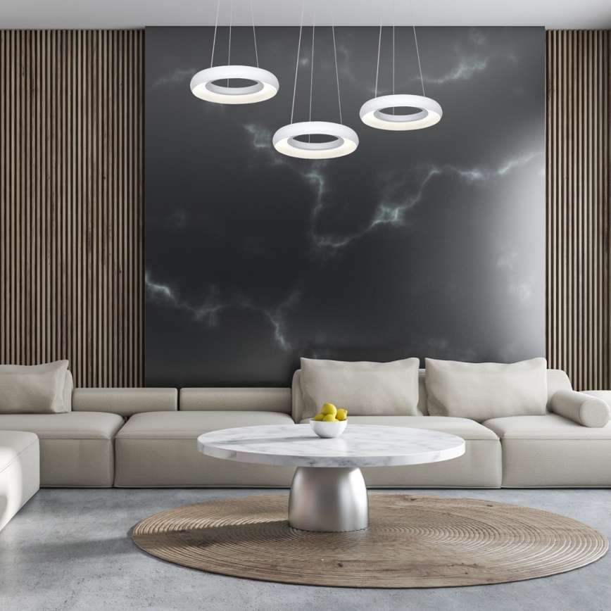 Світлодіодна підвісна люстра RONDO 3xLED/12W/230V