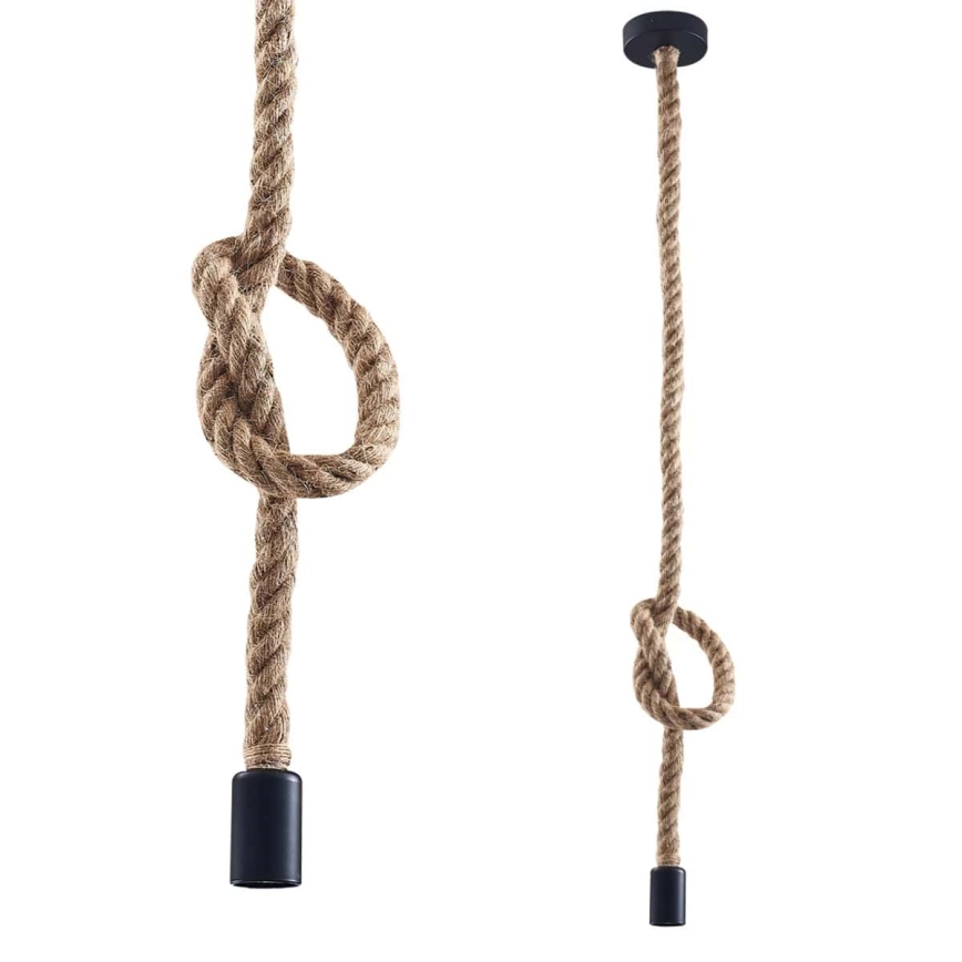 Світлодіодна підвісна люстра ROPE 1xE27/8W/230V