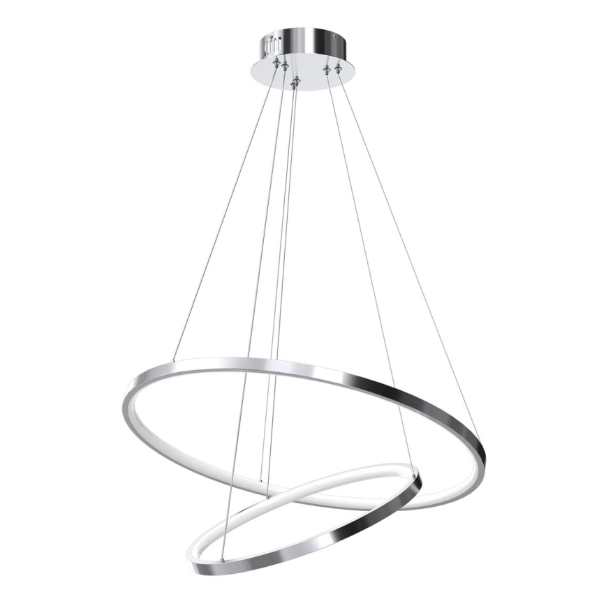 Світлодіодна підвісна люстра ROTONDA LED/51W/230V глянцевий хром