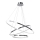 Світлодіодна підвісна люстра ROTONDA LED/93W/230V глянцевий хром