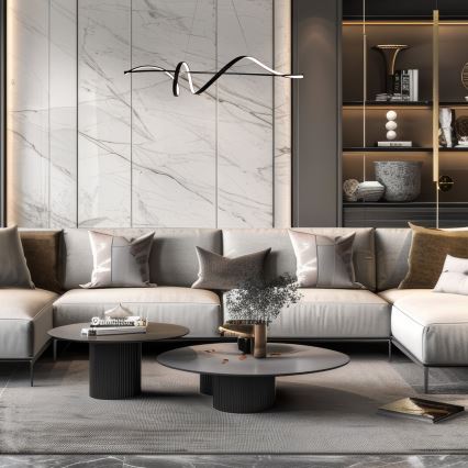 Світлодіодна підвісна люстра SASH LED/36W/230V чорний