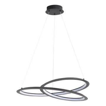 Світлодіодна підвісна люстра TANGO LED/44W/230V 4000K діаметр 60 см чорний